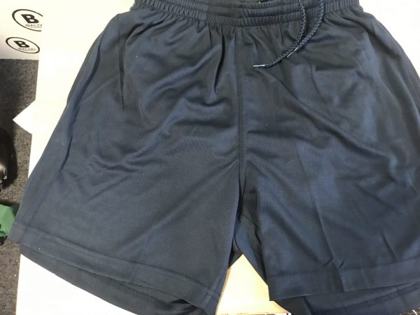 navy PE shorts