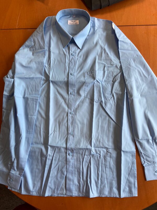 Hunter sky blue school shirt
